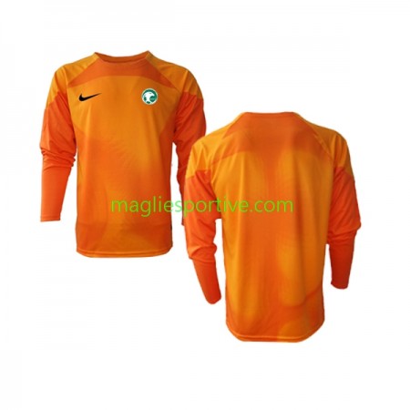 Completo Calcio Arabia Saudita Portiere Divisa Trasferta Mondiali 2022 ML